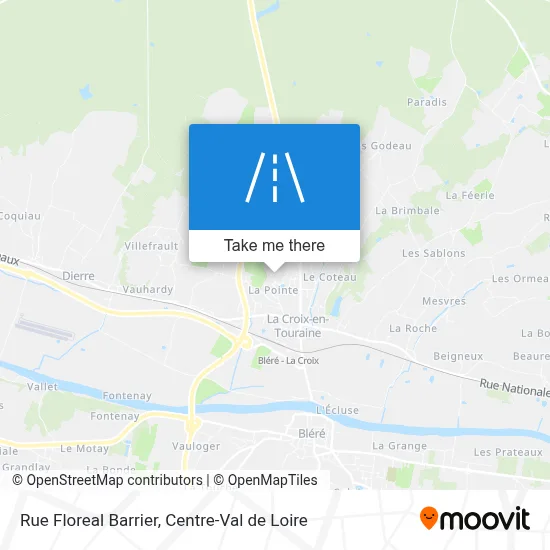 Rue Floreal Barrier map