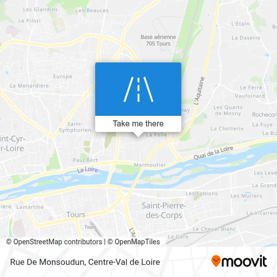 Rue De Monsoudun map