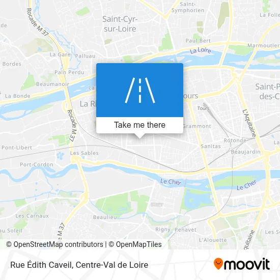 Rue Édith Caveil map