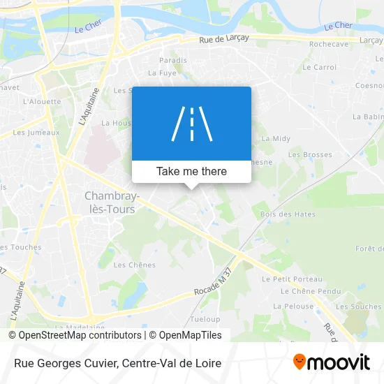 Rue Georges Cuvier map