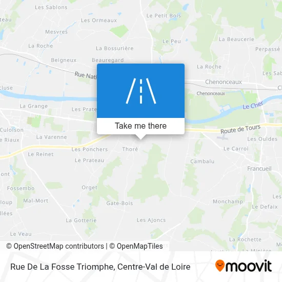Rue De La Fosse Triomphe map
