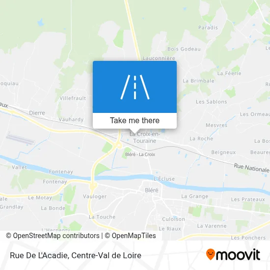 Rue De L'Acadie map