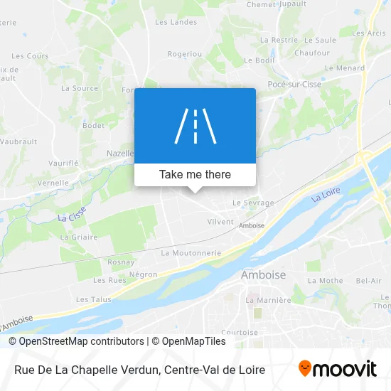 Rue De La Chapelle Verdun map