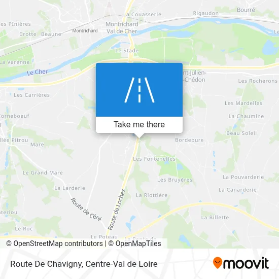 Route De Chavigny map