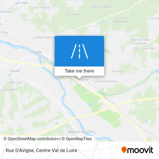 Rue D'Avigne map