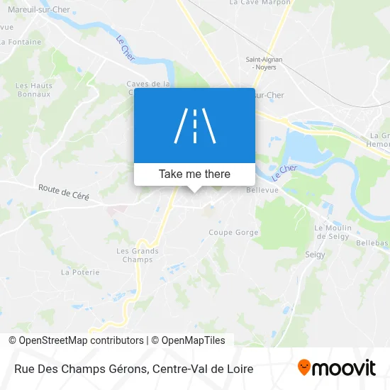 Rue Des Champs Gérons map