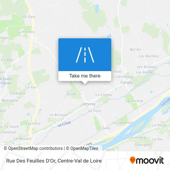 Rue Des Feuilles D'Or map