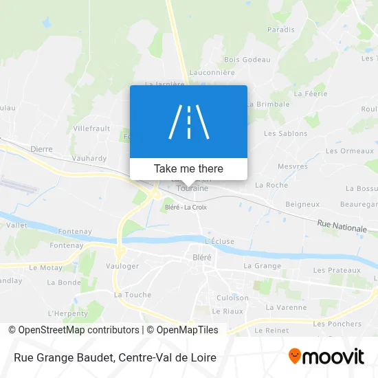 Rue Grange Baudet map