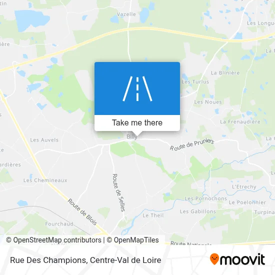 Rue Des Champions map