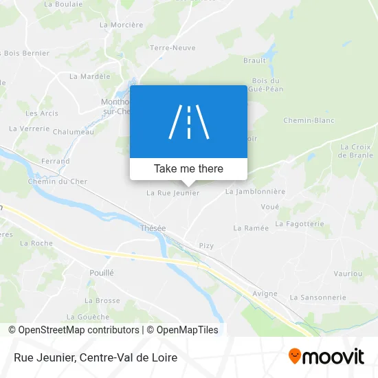 Rue Jeunier map
