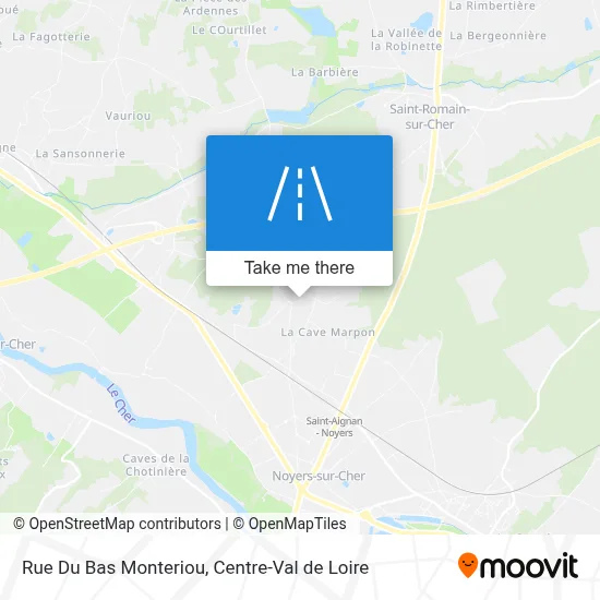 Rue Du Bas Monteriou map