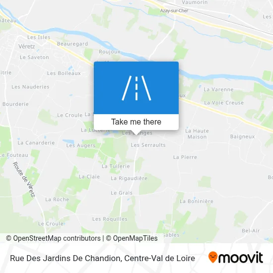 Rue Des Jardins De Chandion map