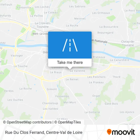 Rue Du Clos Ferrand map