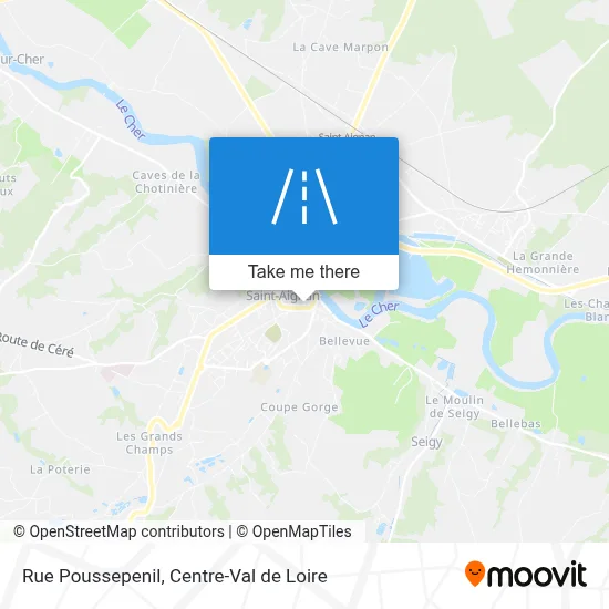 Rue Poussepenil map