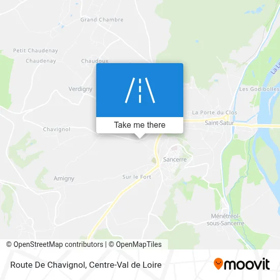 Route De Chavignol map