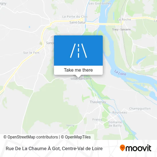Rue De La Chaume À Got map