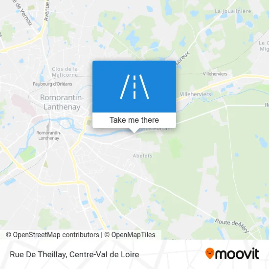 Rue De Theillay map