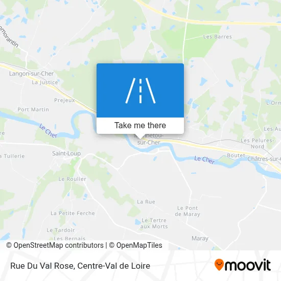 Rue Du Val Rose map