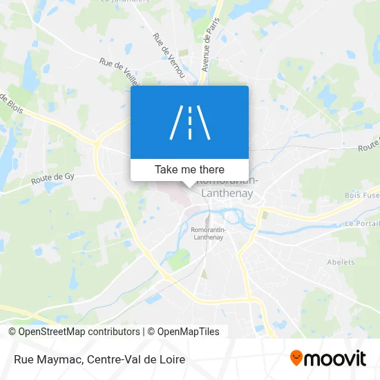 Rue Maymac map
