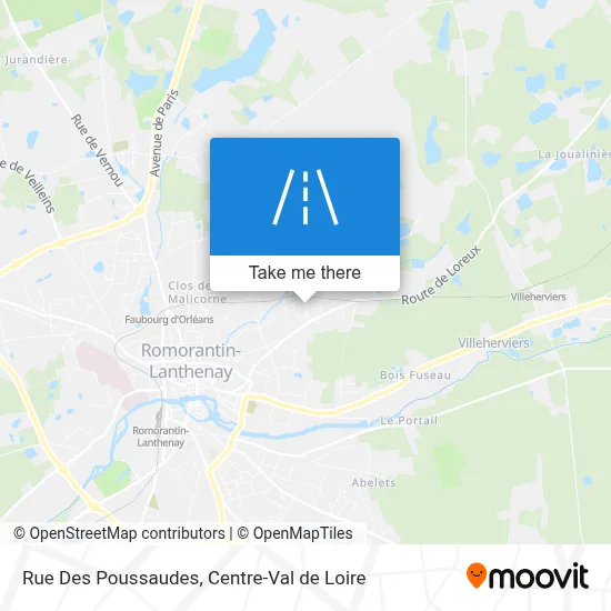 Rue Des Poussaudes map