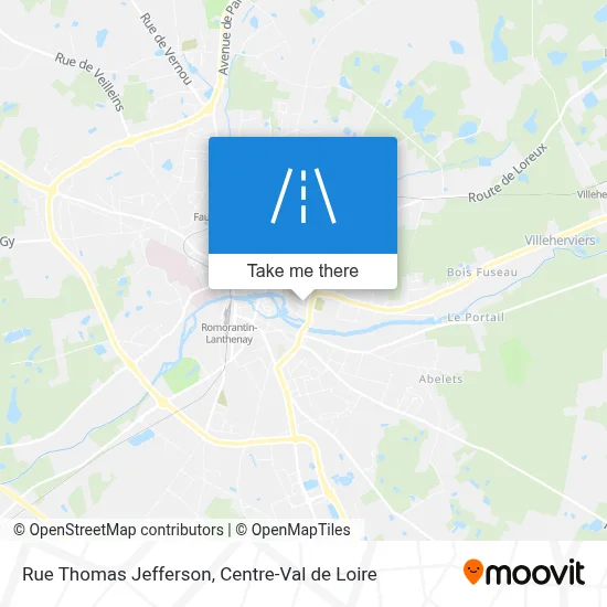 Rue Thomas Jefferson map