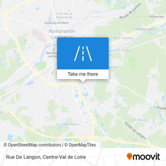 Rue De Langon map
