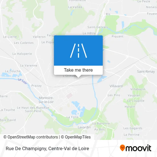 Rue De Champigny map