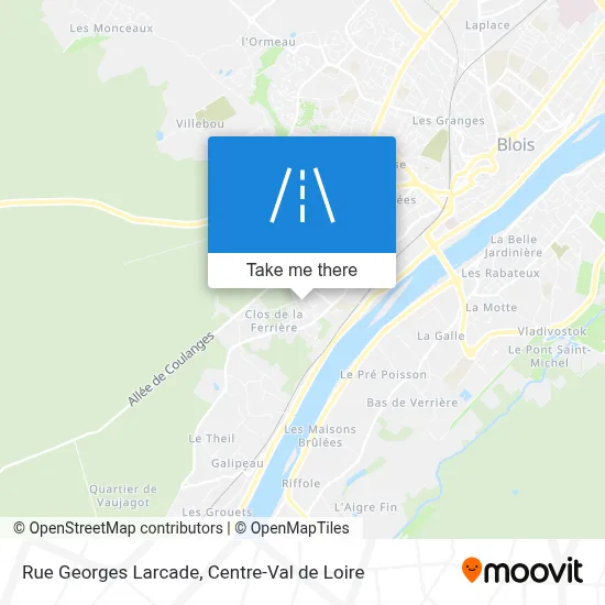 Rue Georges Larcade map