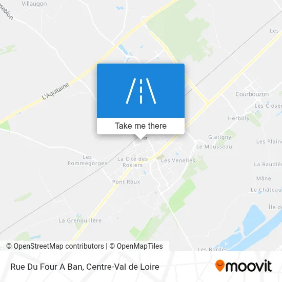 Rue Du Four A Ban map