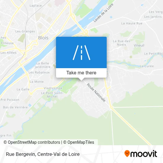Rue Bergevin map