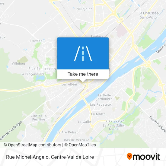 Rue Michel-Angelo map