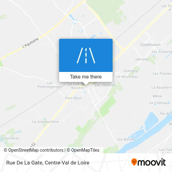Rue De La Gate map