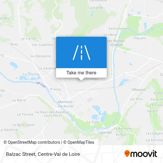 Rue De Balzac map
