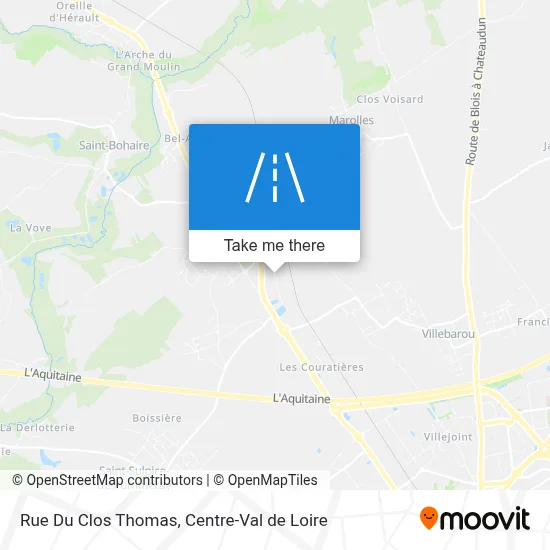 Rue Du Clos Thomas map