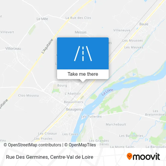 Rue Des Germines map
