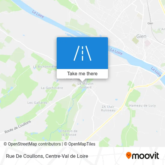 Rue De Coullons map