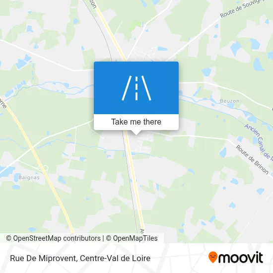 Rue De Miprovent map