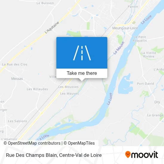 Rue Des Champs Blain map