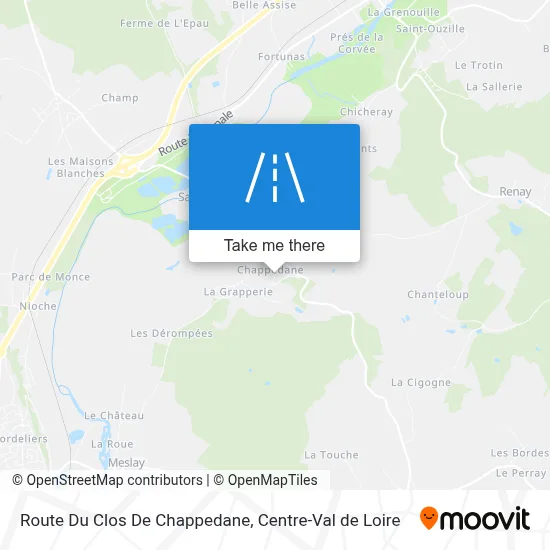 Route Du Clos De Chappedane map