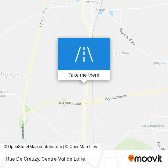 Rue De Creuzy map