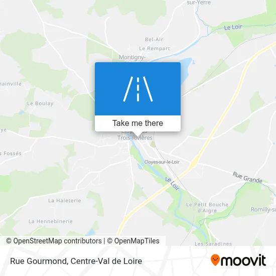 Rue Gourmond map