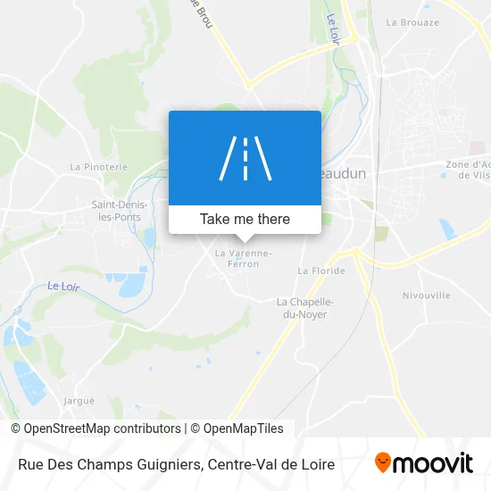 Rue Des Champs Guigniers map