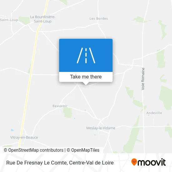 Rue De Fresnay Le Comte map