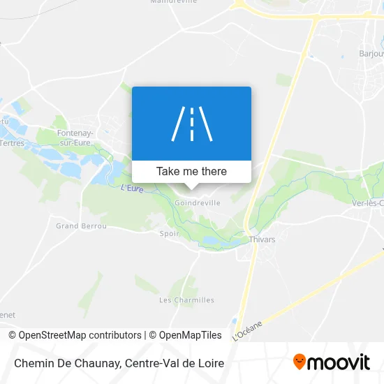 Chemin De Chaunay map
