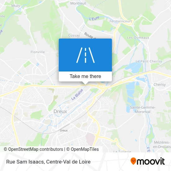 Rue Sam Isaacs map