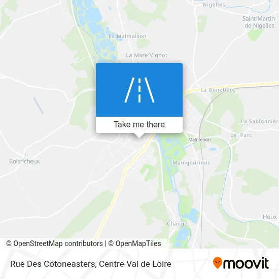 Rue Des Cotoneasters map