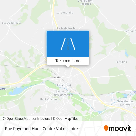 Rue Raymond Huet map