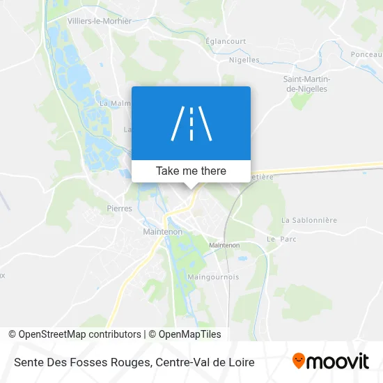 Sente Des Fosses Rouges map