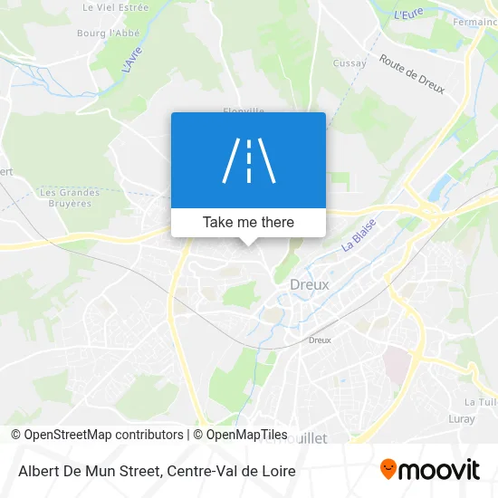 Rue Albert De Mun map
