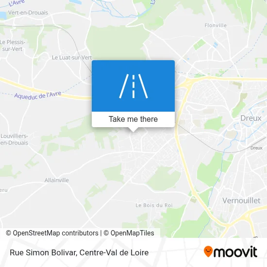 Rue Simon Bolivar map